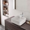Roca Naia Medium Basin Mixer | Cold Start, Click-Clack Waste | Chrome