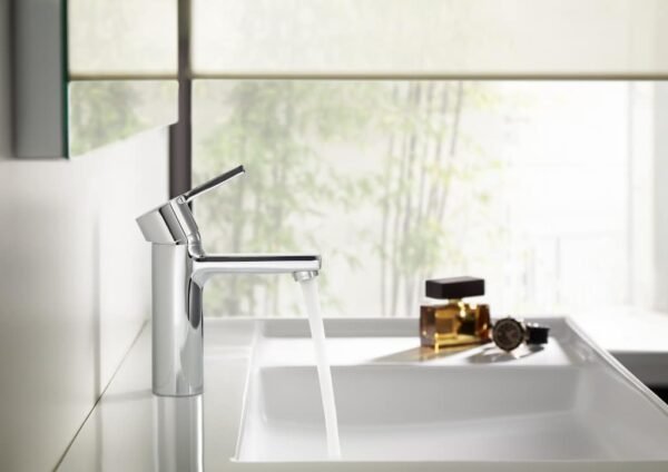 Roca Naia Medium Basin Mixer | Cold Start, Click-Clack Waste | Chrome