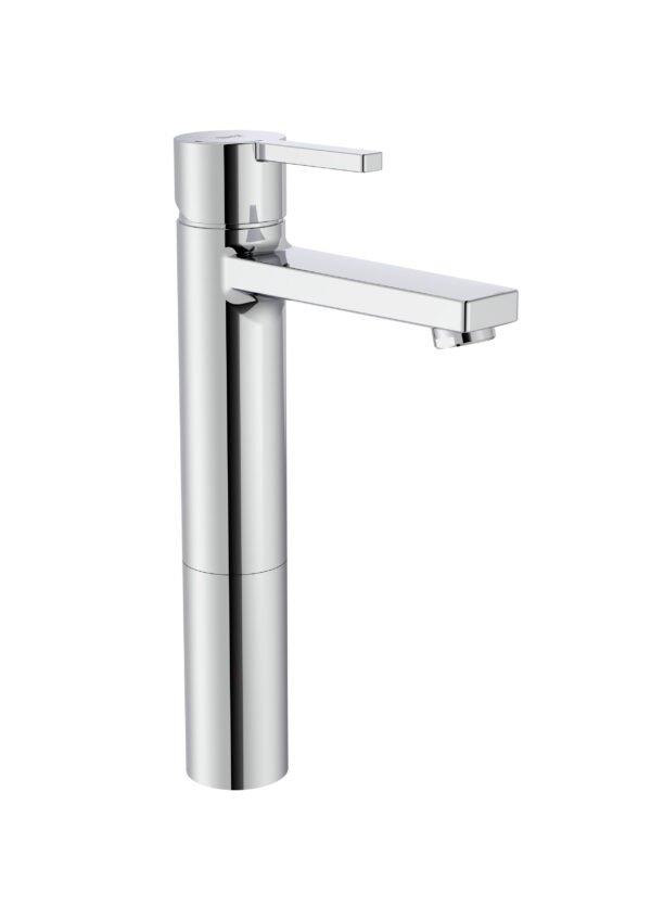 Roca Naia High Basin Mixer | Cold Start, Click-Clack Waste | Chrome
