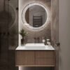 TR-2001 Round LED Mirror 600 mm | Striped Light Design, Backlit