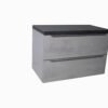 Roca Aurora 900mm Wall-Hung Vanity Unit | Concrete, 2 Soft-Close Drawers | Buildtique