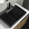 Roca Horizon Countertop Basin with Tap Hole 600mm | Onyx