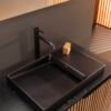 Roca Horizon Countertop Basin with Tap Hole 600mm | Onyx