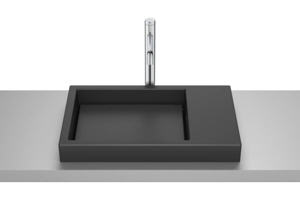 Roca Horizon Skyline Countertop Basin 600mm | Matt Black | Buildtique
