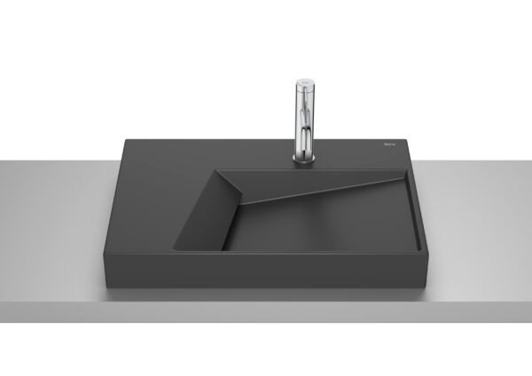 Roca Horizon Countertop Basin with Tap Hole 600mm | Onyx | Buildtique