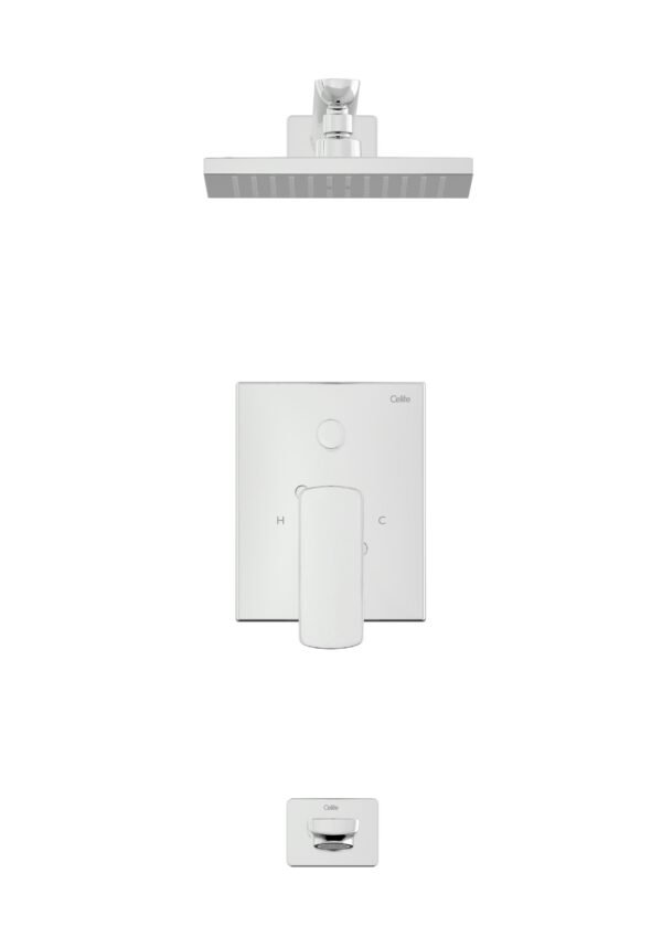 Celite Elemental 3-Piece Shower Kit, Chrome