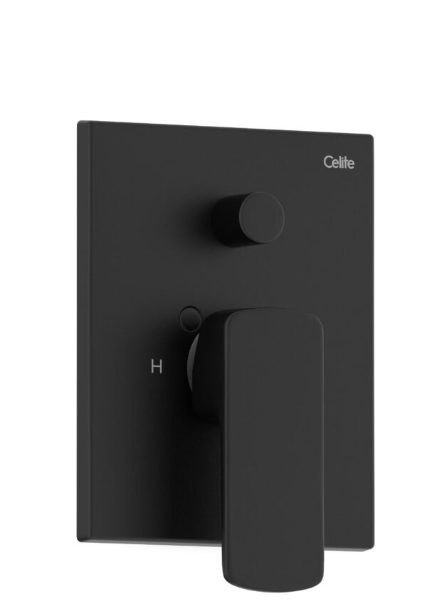 Celite Elemental 3-Piece Shower Kit | Matte Black | Single-Lever Valve & Tub Spout