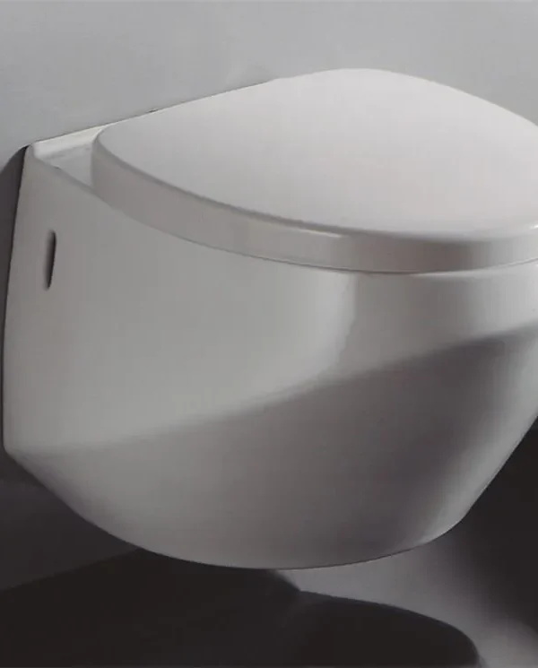 Bathco Tiber Wall-Hung Toilet 587 x 380 mm | White Porcelain | Buildtique