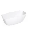 Macro Design Pure Freestanding Bathtub 160 x 70 cm | Matte White Cast Marble | Buildtique