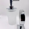 Roca Pure Wall-Mounted Soap Dispenser | Chrome & Glass