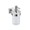 Roca Pure Wall-Mounted Liquid Soap Dispenser, Chrome and Glass