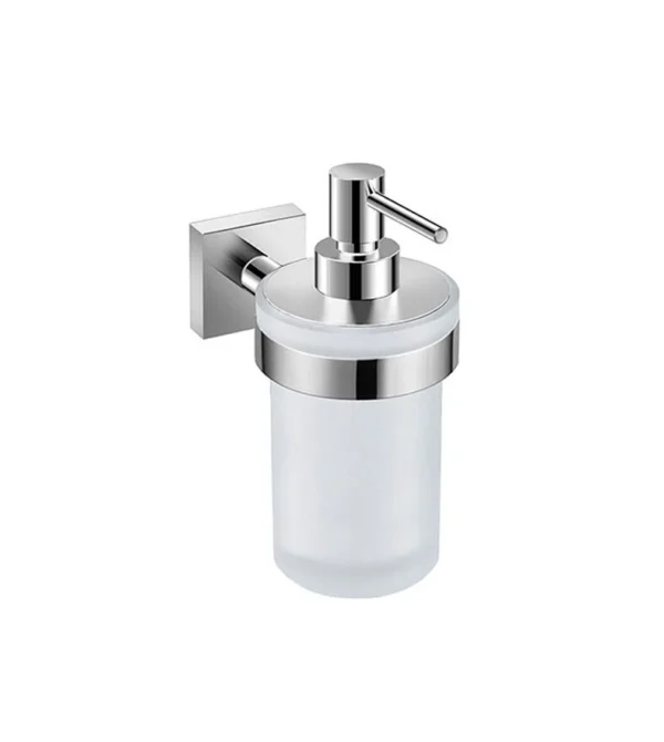 Roca Pure Wall-Mounted Liquid Soap Dispenser, Chrome and Glass